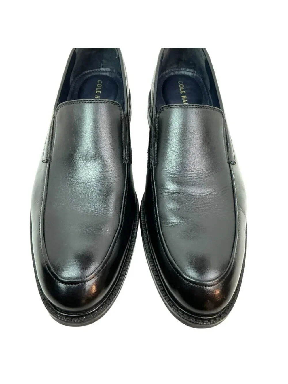 Cole Haan Buckland Venetian Loafer Leather Slip-On Dress Shoes Mens 9 M Black C2